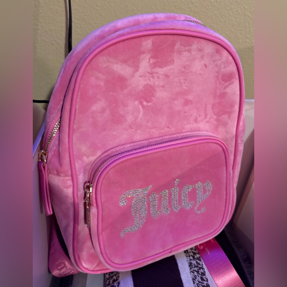 Pink Velvet Juicy Couture Mini Backpack